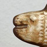 Decorative fish holder in studio pottery by Haico Nitzsche for Søholm, 1960s.