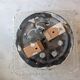 Pressed glass wall light