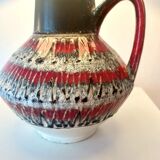 Special accent lamp made from MCM vase with Japanese dragon shade.