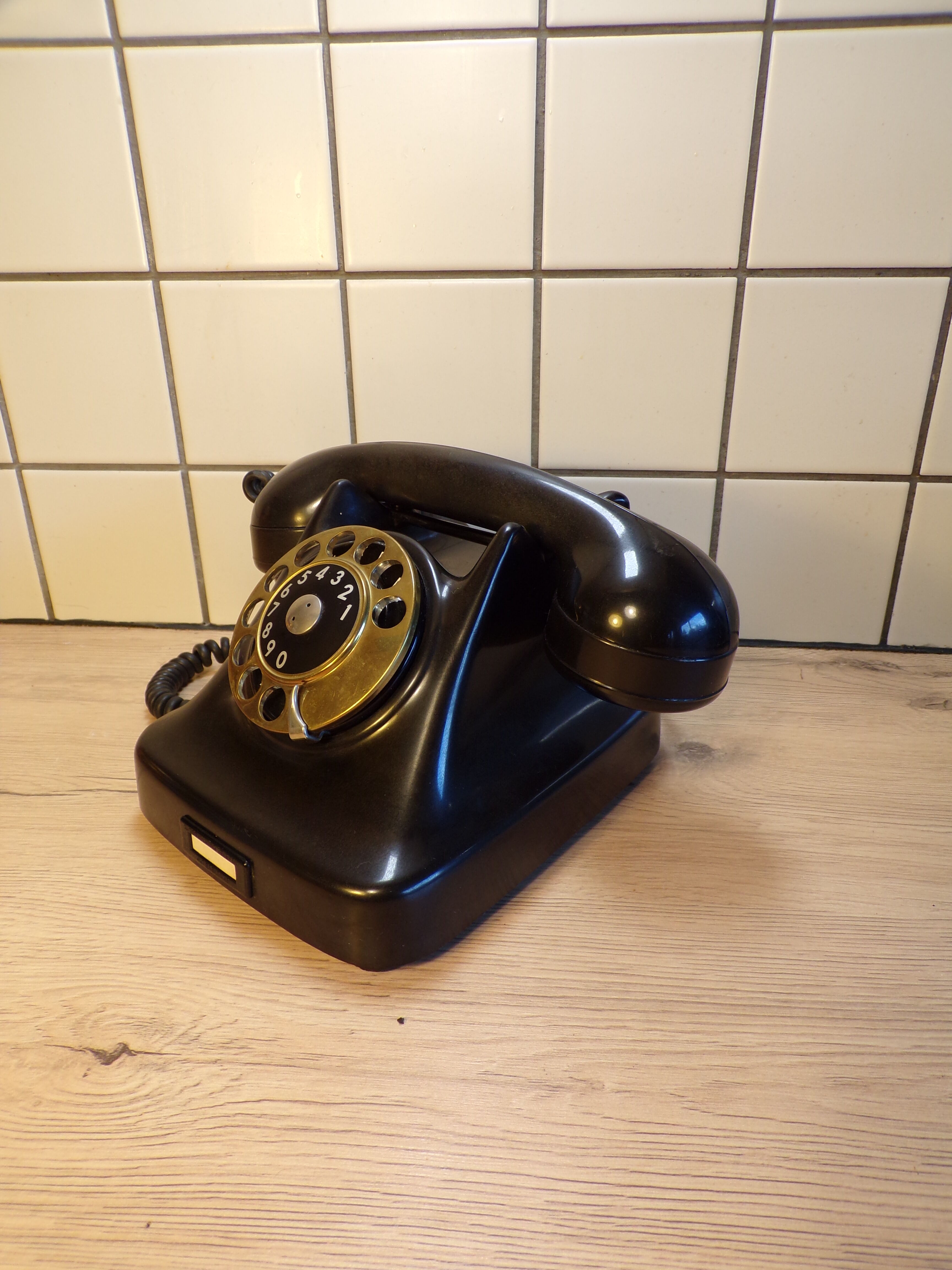 Vintage dial phone in bakelite Denmark