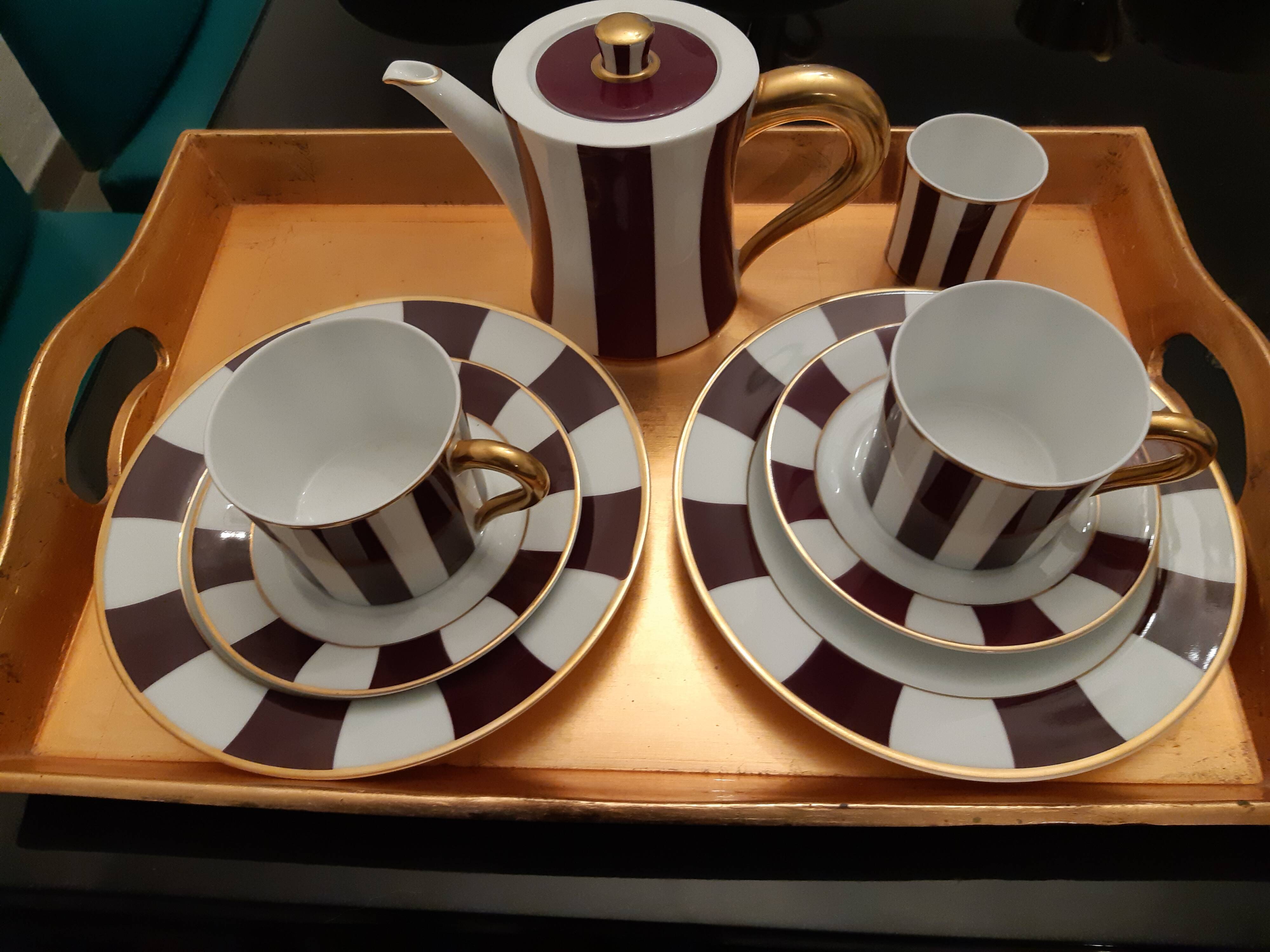 Bernadeaud coffee service for 2 people