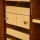 Art Deco mahogany wardrobe, signed A. Bicchierini, 1940s.