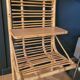 Vintage bamboo and rattan wall shelf