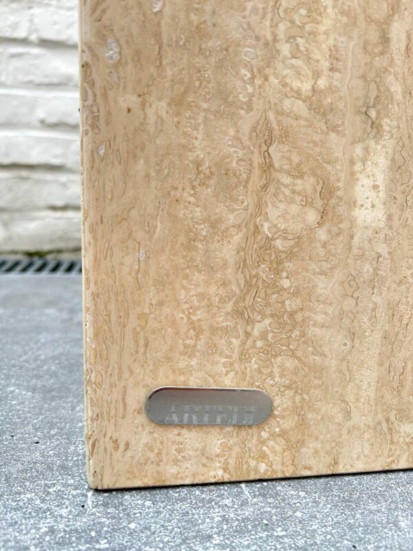 Table basse travertin Artedi 1970