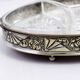 Art Deco silver metal tray with 4 ramekins