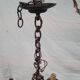 Old Dutch chandelier in gilded brass 6 burners - 1960s/70s