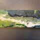 Tableau personnage se cachant dans la nature XXe