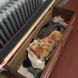 Upholstered chest bench
