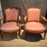 Paire de fauteuil de style Louis XVI