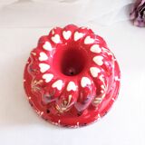 Painted terracotta kouglof mould