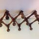 Ten-headed accordion coat holder / vintage 60s-70s