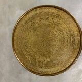 Side table in Jugendstil with a brass top by Joseph Maria Olbrich