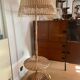 Lampadaire rotin vintage