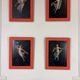 Sequence of 4 female allegories, oil on cardboard, after Tommaso Piroli (1752-1824)