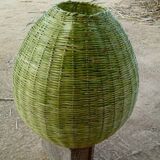 Set of 12 natural suspension wicker rigid
