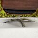 Fauteuil lounge cuir noir 1970 vintage