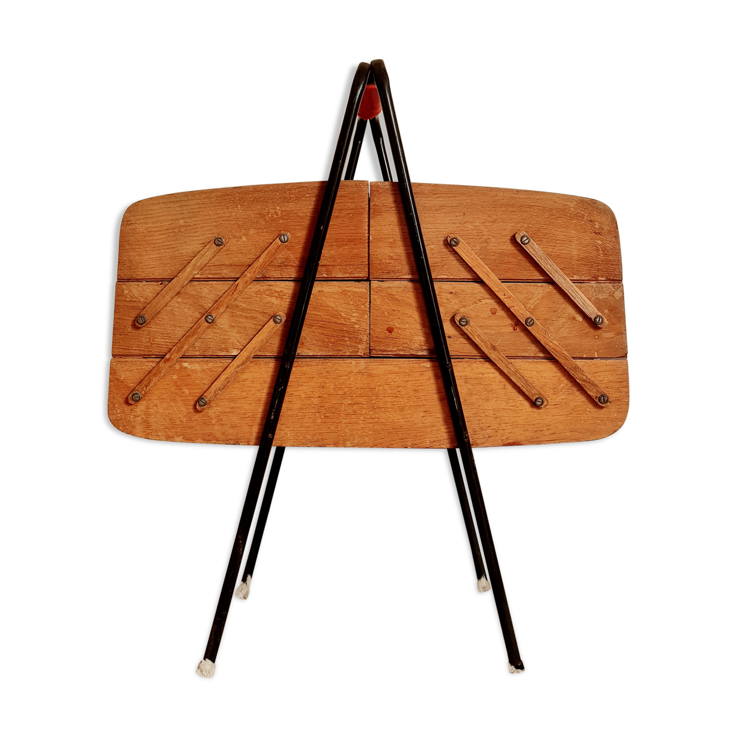 Retro worker of the 60s wood and metal