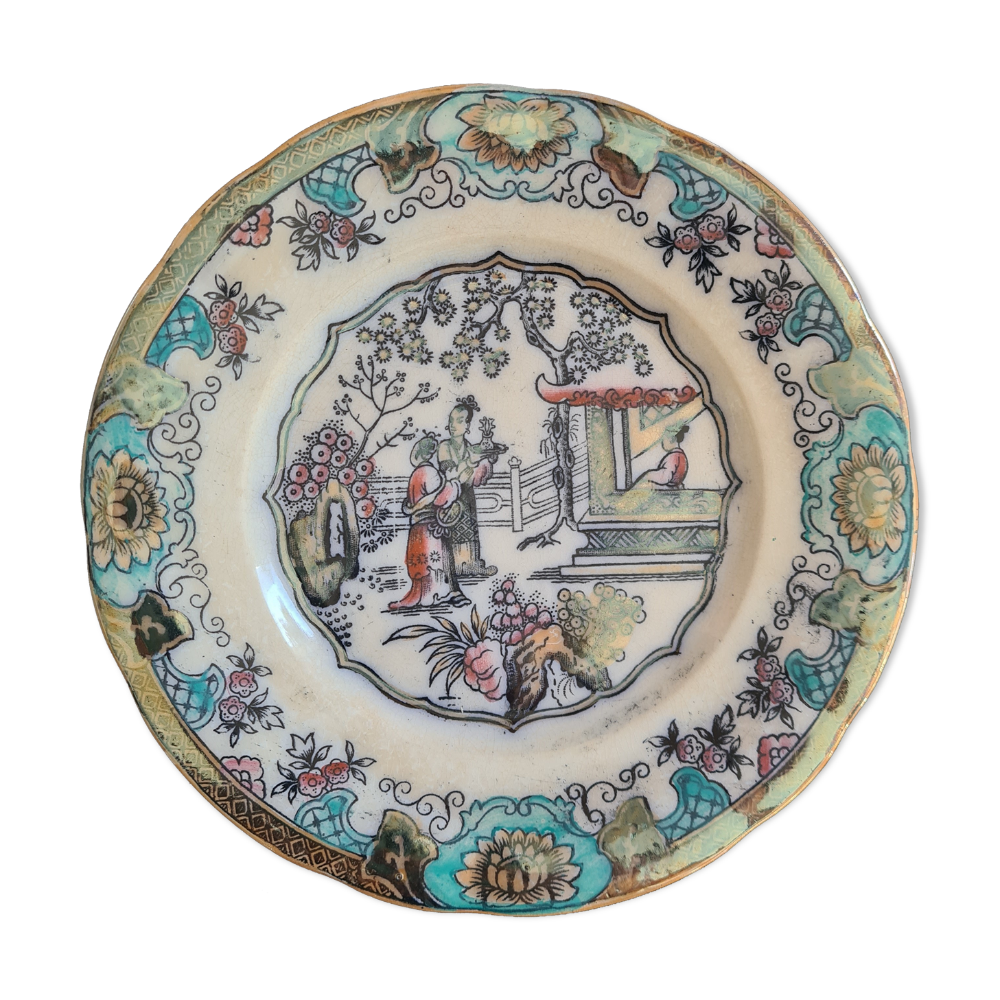 A plate boch brothers model canton 19th -18.5cm