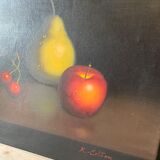 Huile sur toile nature morte signée