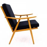 Pair of armchairs, Czechoslovakia, manufacturer TON, 1960s. After renovation.