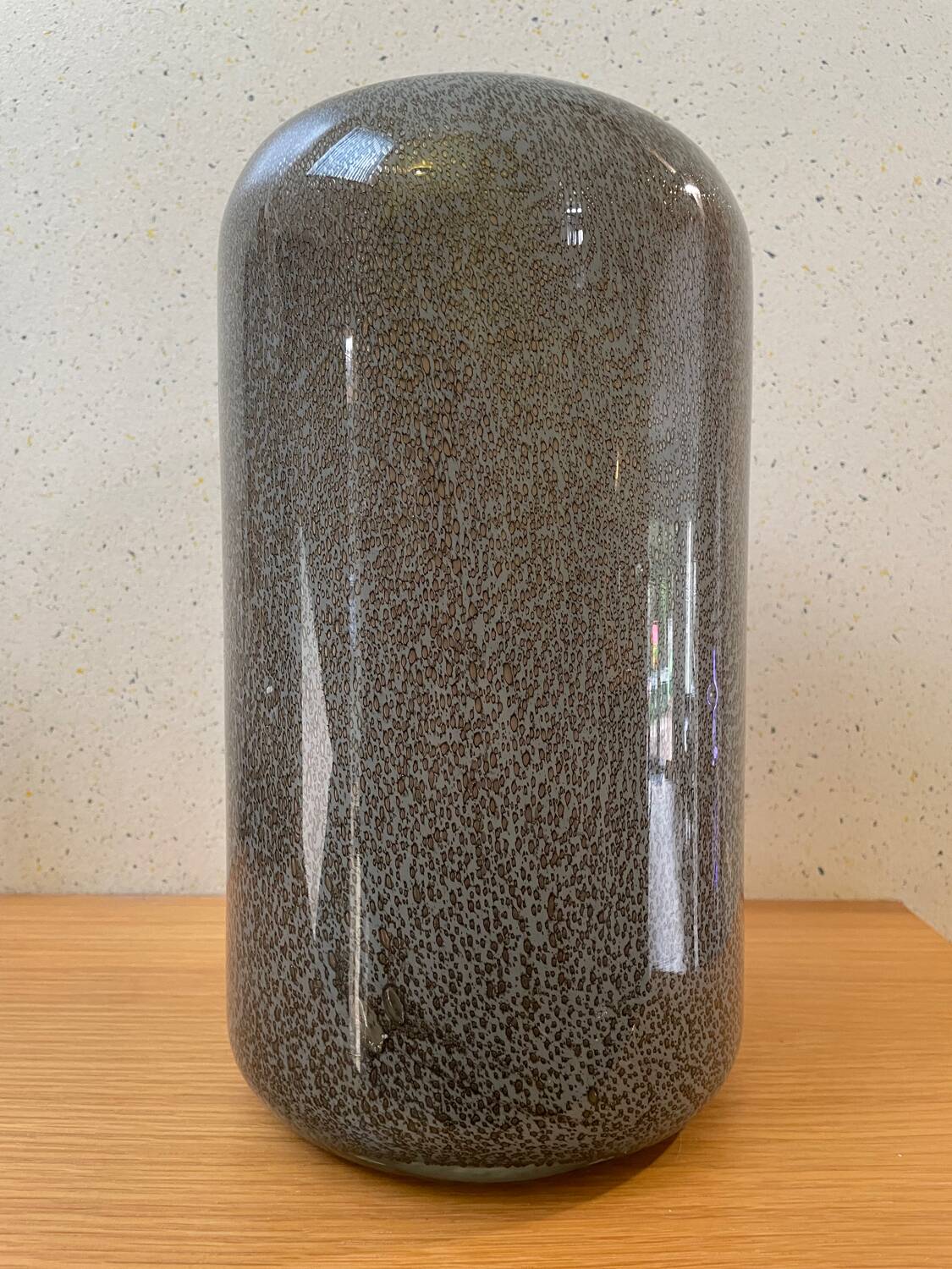 Mouth blown Murano glass vase