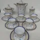 Coffee service in Limoges porcelain, by Bernardaud. 1930s.