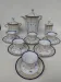 Coffee service in Limoges porcelain, by Bernardaud. 1930s.