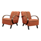 Pair of Jindřich Halabala armchairs from 1930 in original upholstery.