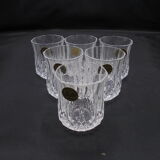 Set of 6 Crystal liquor glasses