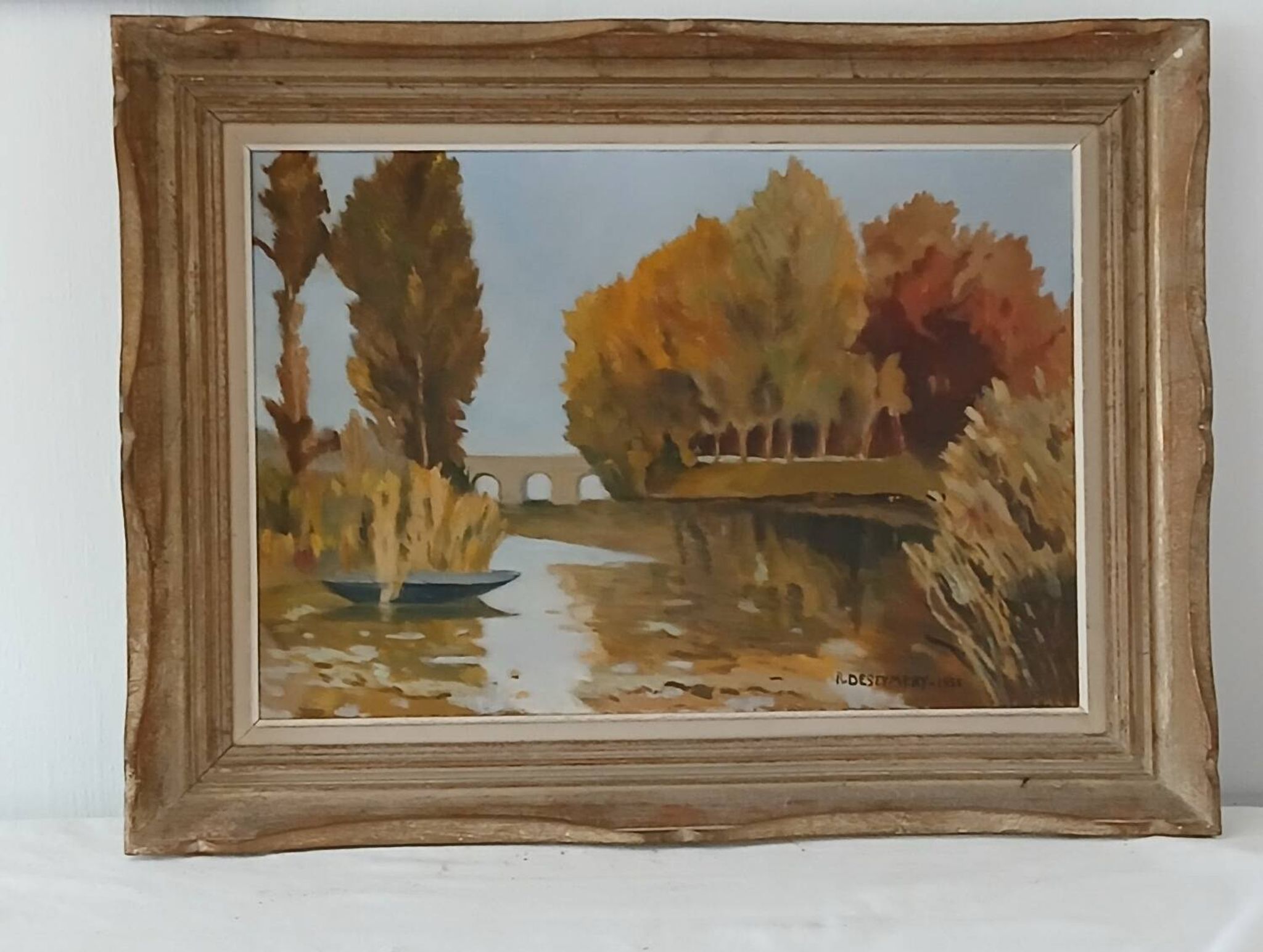 Superb oil on canvas dated 1955