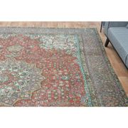 1970s Vintage Persian Handmade Wool Red Oversized Area Rug 286x378