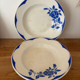 Set of 2 antique deep plates Digoin Sarreguemines Corsica