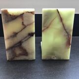Pair of Art Deco style onyx bookends