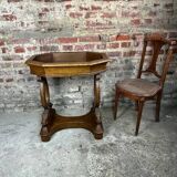 Empire style walnut and zinc furniture planter