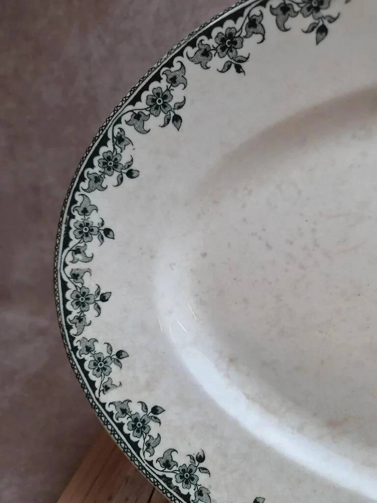 Large oval dish Terre de fer Hippolyte Boulenger H.b & Cie Gagny