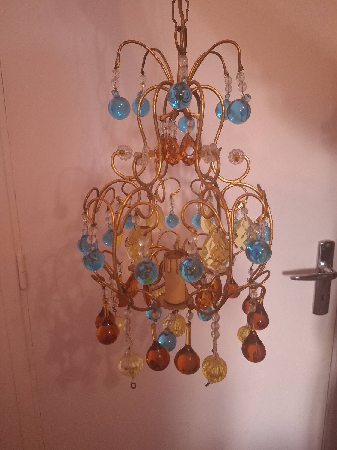 Vintage crystal chandelier