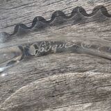 Head to head of crystal plates, Andlau model, signed Lalique