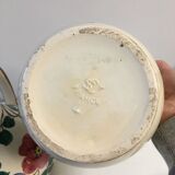 Pair of pitcher vases with spout handle deco numbered flower