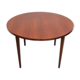 1960s extendible  round dining table in teak