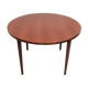 1960s extendible  round dining table in teak
