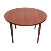 1960s extendible  round dining table in teak