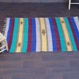 Moroccan handmade moroccan carpet multicolored 140 x 225 cm
