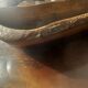 Large carved wooden bowl/trinket dish - 1950s craftsmanship