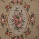 Tapis floral beige tissé à la main - 76x183cm