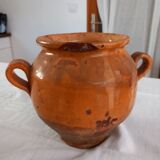Varnished terracotta pot