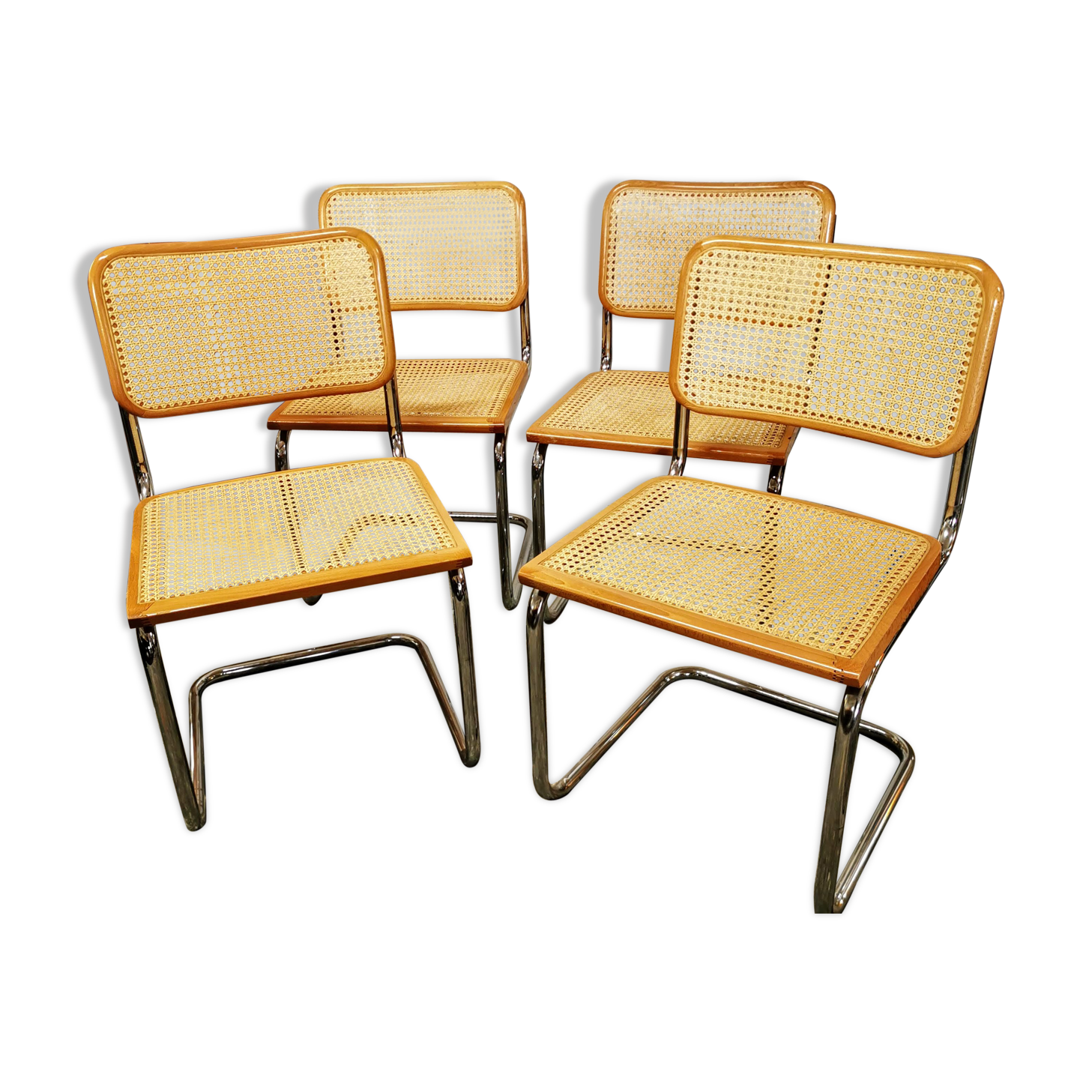 Lot of 4 Marcel Breuer B32 chairs