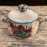 Vallauris ceramic candy-thistle pattern-60s