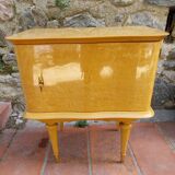 Wooden bedside table