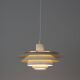 Vintage Danish pendant lamp Verona by Kurt Wiborg, Jeka, 1980s.