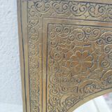 Golden oriental mirror